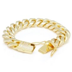 画像6: 10mm Miami Cuban Chain Bracelet ブレスレット ゴールド マイアミ キューバン ブレスレット Silver Gold シルバー ゴールド (6)