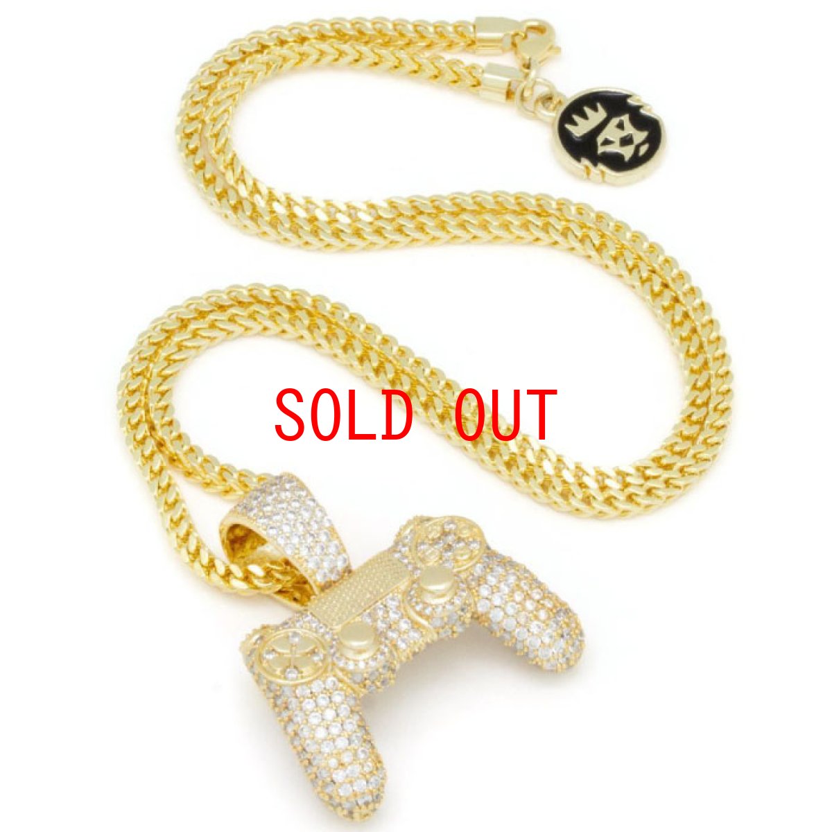 画像3: × PlayStation Controller Iced Classic Gold Necklace 14K プレイステーション コントローラー ネックレス ゴールド (3)