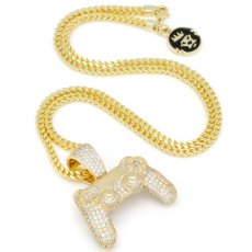 画像3: × PlayStation Controller Iced Classic Gold Necklace 14K プレイステーション コントローラー ネックレス ゴールド (3)