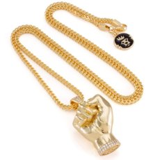 画像3: The Power Fist Necklace Designed by Snoop Dogg 14K Gold Single chain ネックレス ゴールド チェーン パワー フィスト スヌープ ドッグ (3)