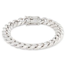 画像3: 10mm Miami Cuban Chain Bracelet ブレスレット ゴールド マイアミ キューバン ブレスレット Silver Gold シルバー ゴールド (3)