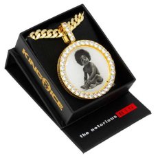 画像1: × Notorious B.I.G Biggie The Ready to Die Necklace Gold ネックレス ノトーリアス ビギー (1)