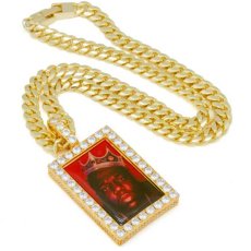 画像4: × Notorious B.I.G Biggie King of NY Necklace Gold ネックレス ノトーリアス ビギー (4)