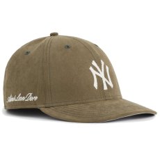 画像1: × Aime Leon dore LP 59Fifty Cap NewYork Yankees Brushed Nylon Olive Green エメ レオン ドレ　ニューヨーク ヤンキース キャップ 帽子 Kith オリーブ グリーン (1)