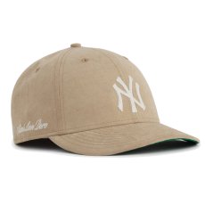 画像1: × Aime Leon dore LP 59Fifty Cap NewYork Yankees Brushed Nylon Beige エメ レオン ドレ　ニューヨーク ヤンキース キャップ 帽子 Kith ベージュ (1)