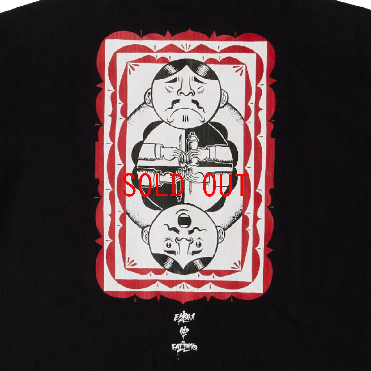 画像9: × ESOW "Esowker" S/S Tee ヘビーオンス 13oz 半袖 Tシャツ Black  (9)