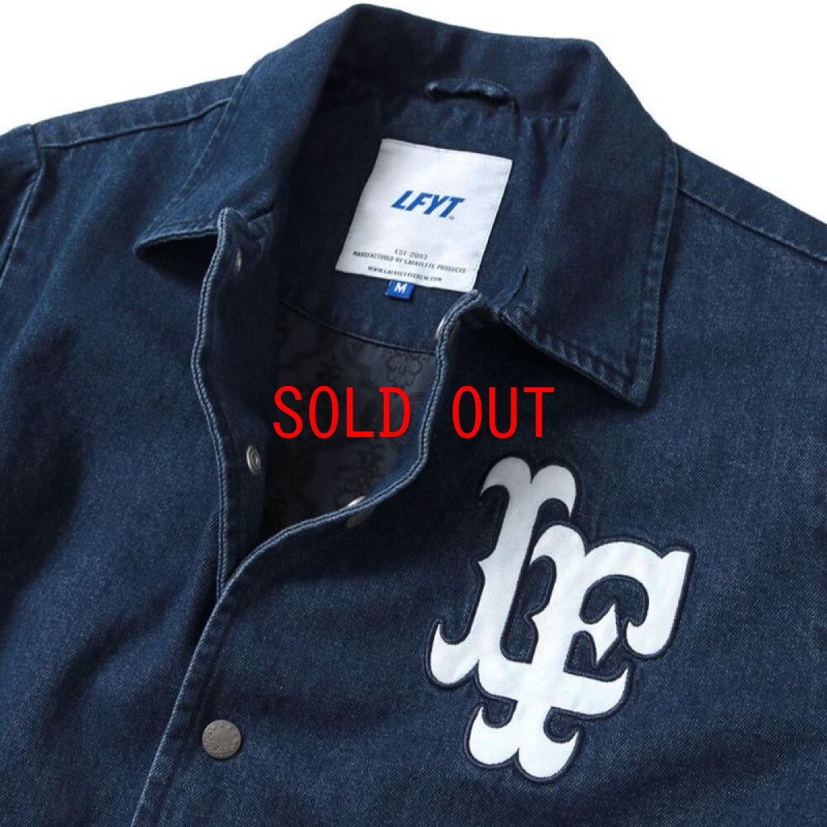 画像4: LF Logo Denim Coaches Jacket コーチ ジャケット Indigo Denim インディゴ デニム (4)