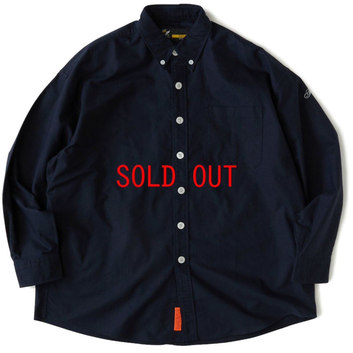 画像2: Deka BD L/S Solid Shirt ボタンダウン 長袖 シャツ Navy (2)