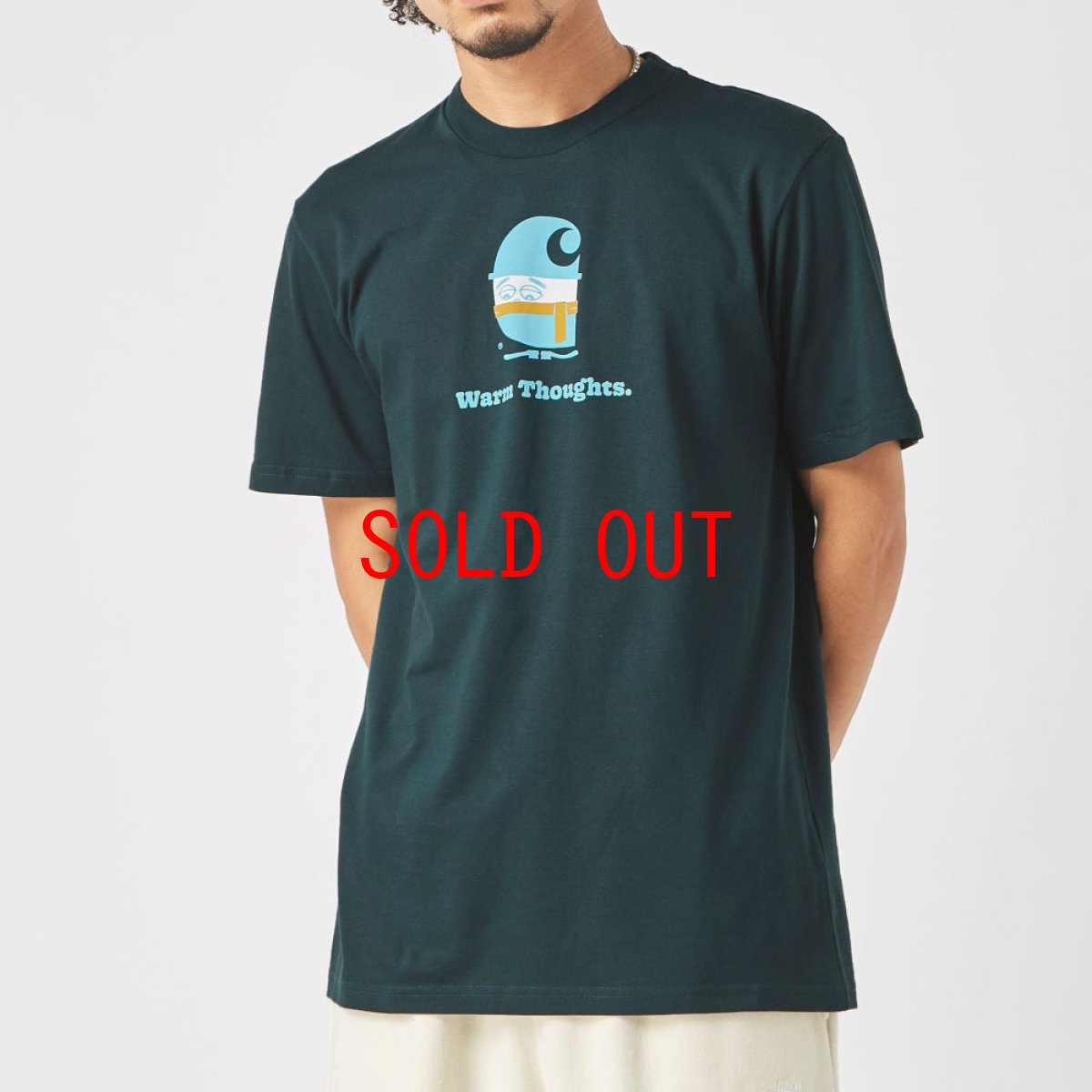 画像4: Warm Thoughts S/S Tee ワームソーツ レギュラー フィット 半袖 Tシャツ Frasier Green (4)