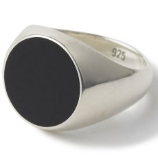 画像1: Silcircle Silver Pinky Ring Onyx 925 シルバー ピンキー リング オニキス 指輪 (1)