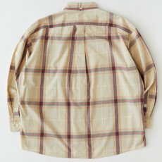 画像2: Deka Cheka L/S Shirt チェック ボタンダウン 長袖 シャツ Beige (2)