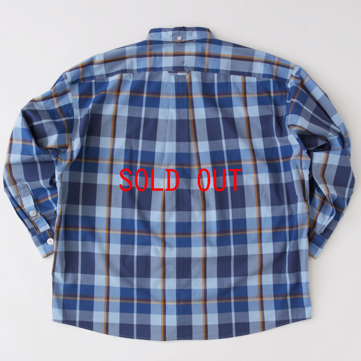 画像3: Deka Cheka L/S Shirt チェック ボタンダウン 長袖 シャツ Blue (3)