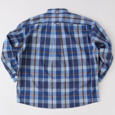 画像3: Deka Cheka L/S Shirt チェック ボタンダウン 長袖 シャツ Blue (3)