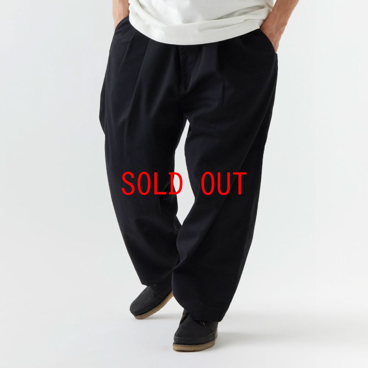 画像3: × Dickies Biggies Wide Chino Pants ディッキーズ ワイド チノ タイプ パンツ シルエット Black (3)