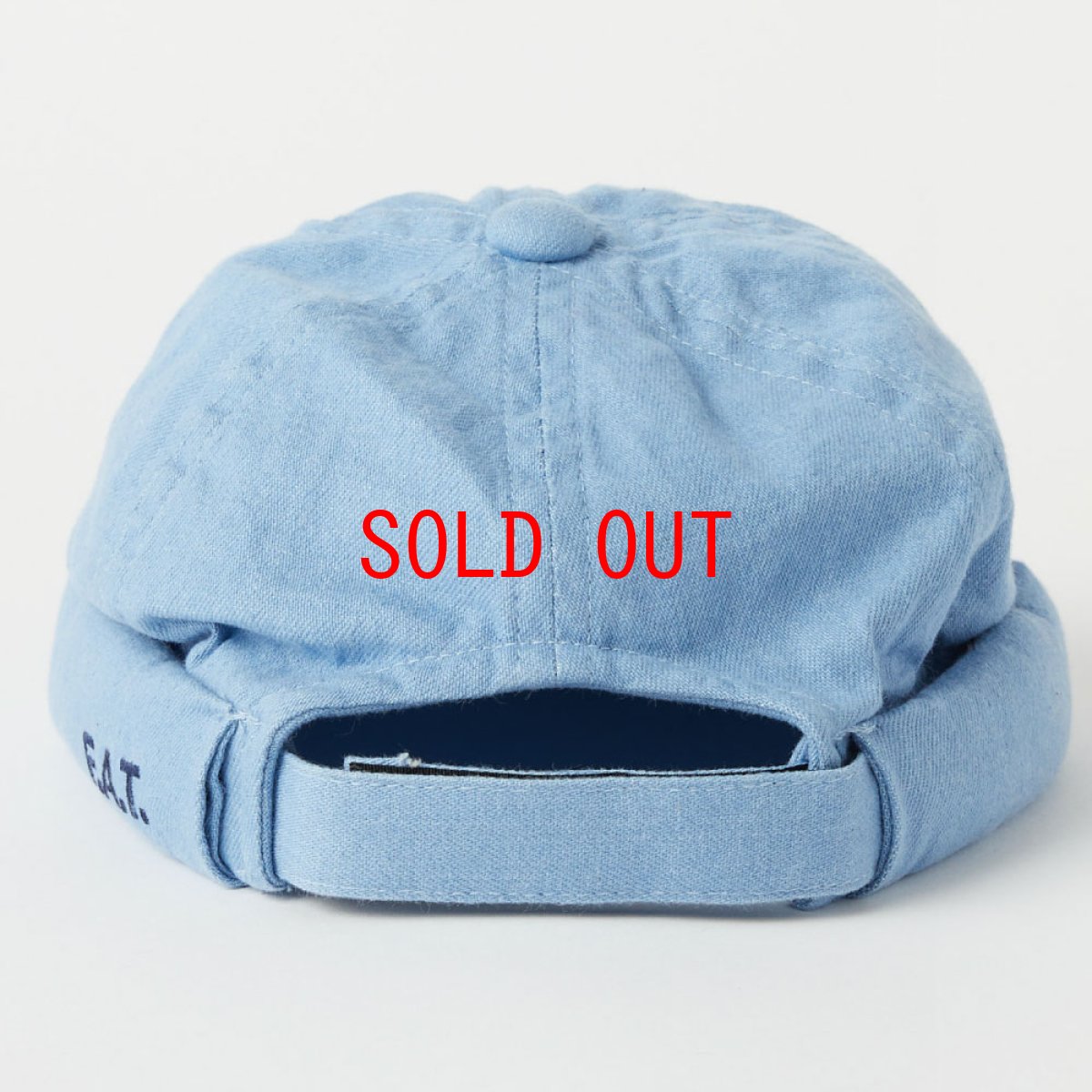 画像2: Leon 6 Panel Fisherman Denim Cap 6パネル キャップ フィッシャーマン 帽子 デニム Indigo Black (2)