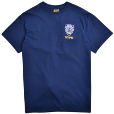 画像1: NYPD Embroidery S/S Official Tee オフィシャル ニューヨーク 市警察 半袖 Tシャツ Navy (1)