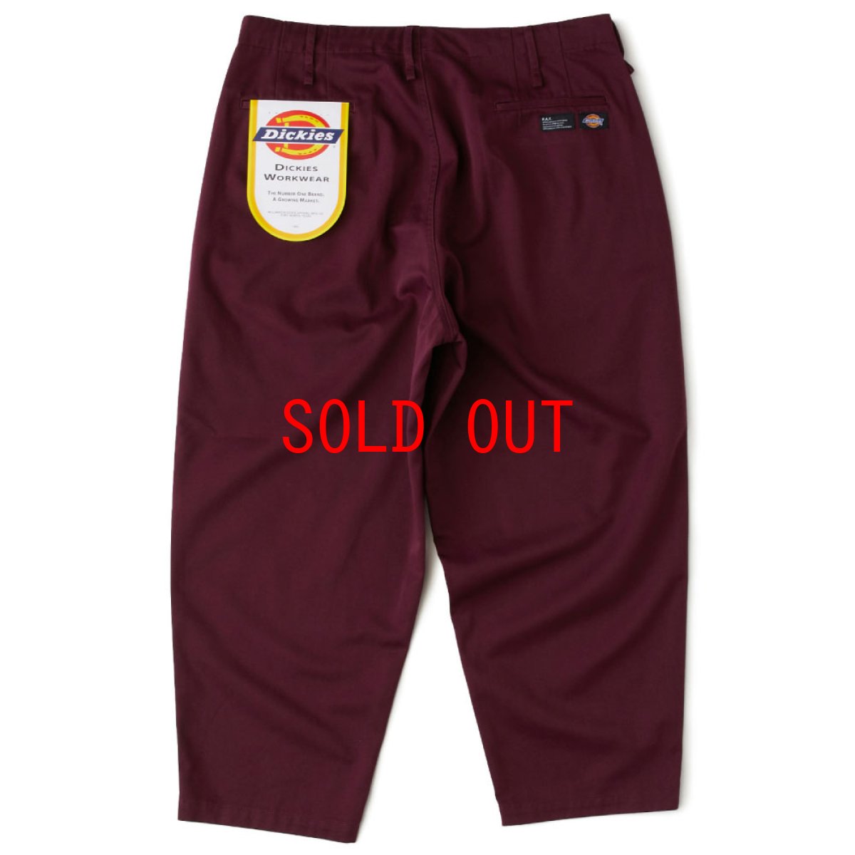 画像1: × Dickies Biggies Wide Chino Pants ディッキーズ ワイド チノ タイプ パンツ シルエット Wine Red (1)