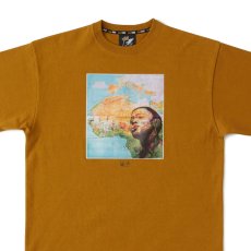 画像3: × TAVU"Makes" S/S Tee T-Shirt パリ アーティスト グラフィック ヘビーオンス 13oz 半袖 Tシャツ Mustard Brown (3)