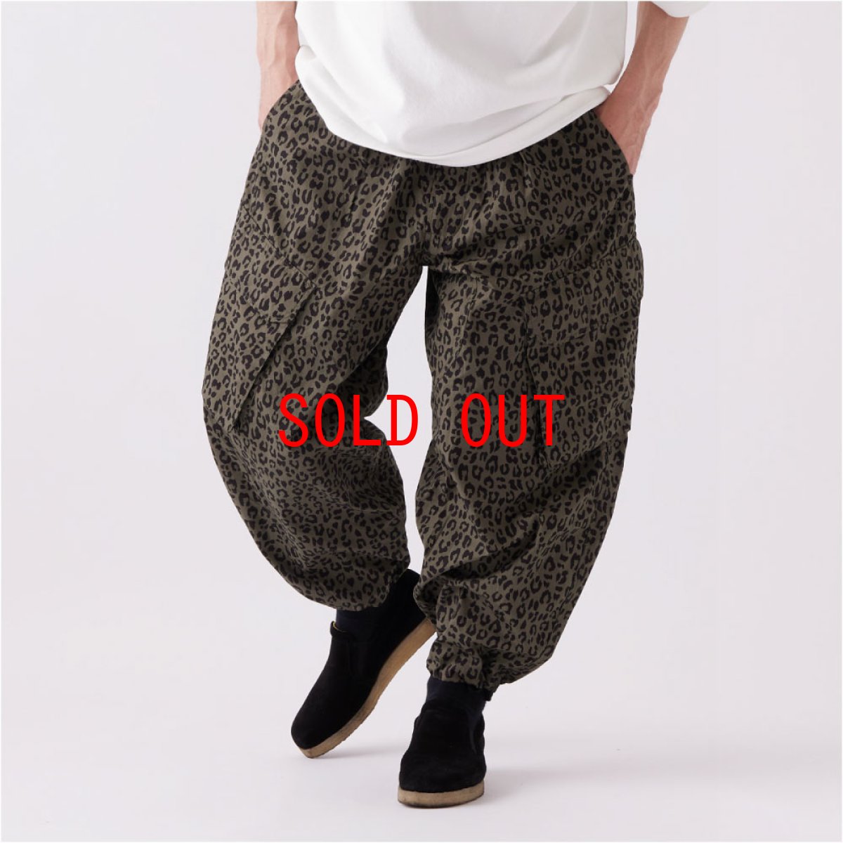 画像4: Voyager Leopard Wide Chino Pants レオパード カーゴ パンツ ワイド テーパード (4)