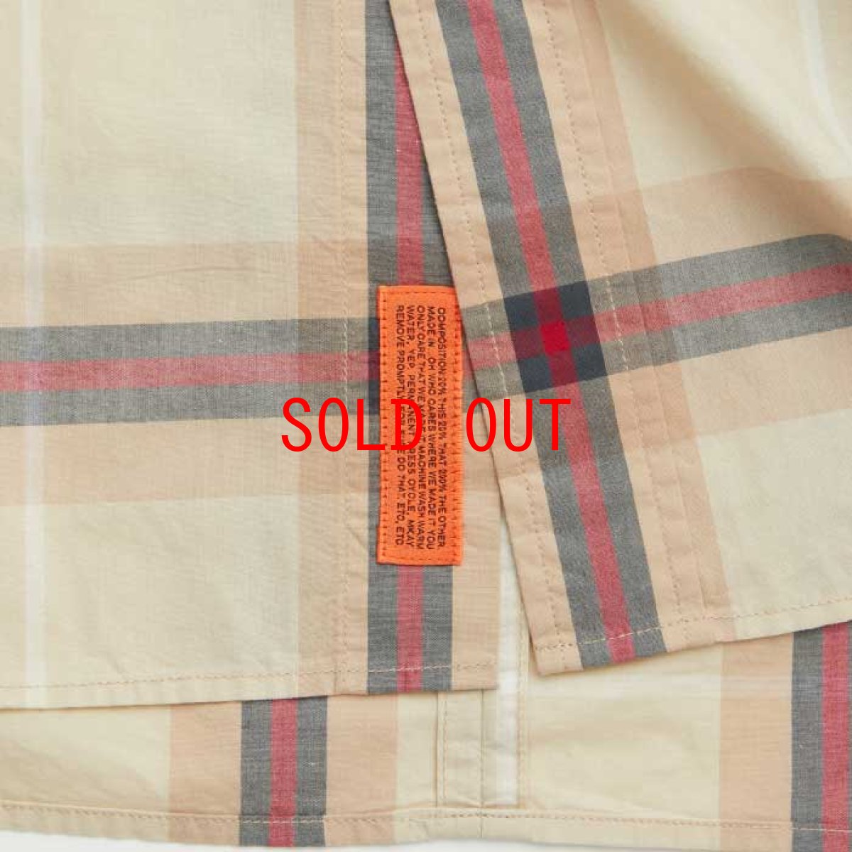 画像5: Deka Cheka L/S Shirt チェック ボタンダウン 長袖 シャツ Beige (5)