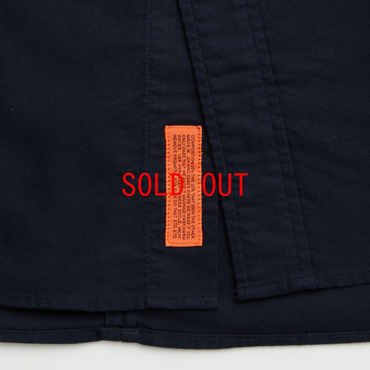 画像5: Deka BD L/S Solid Shirt ボタンダウン 長袖 シャツ Navy (5)