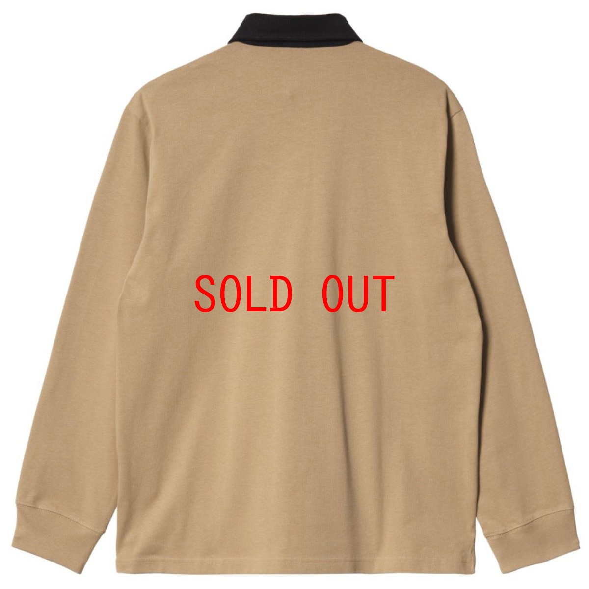 画像2: Cord Rugby L/S Polo Shirts 襟 コーデュロイ ラグビー シャツ Dusty H Brown Black (2)