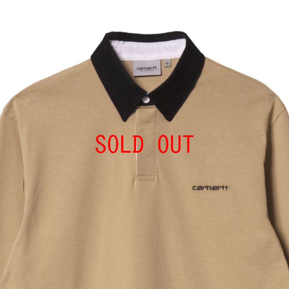 画像3: Cord Rugby L/S Polo Shirts 襟 コーデュロイ ラグビー シャツ Dusty H Brown Black (3)