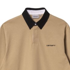 画像3: Cord Rugby L/S Polo Shirts 襟 コーデュロイ ラグビー シャツ Dusty H Brown Black (3)