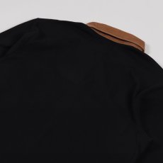 画像4: Cord Rugby L/S Polo Shirts 襟 コーデュロイ ラグビー シャツ Black Dusty H Brown (4)