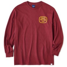 画像2: Drunker L/S Tee 長袖 Tシャツ Burgundy (2)