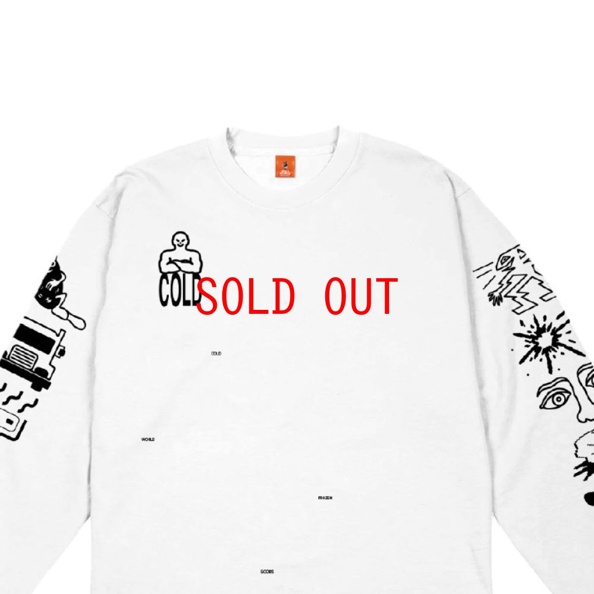 画像2: Frozen Goods Full Throttle L/S Tee 長袖 Tシャツ White (2)