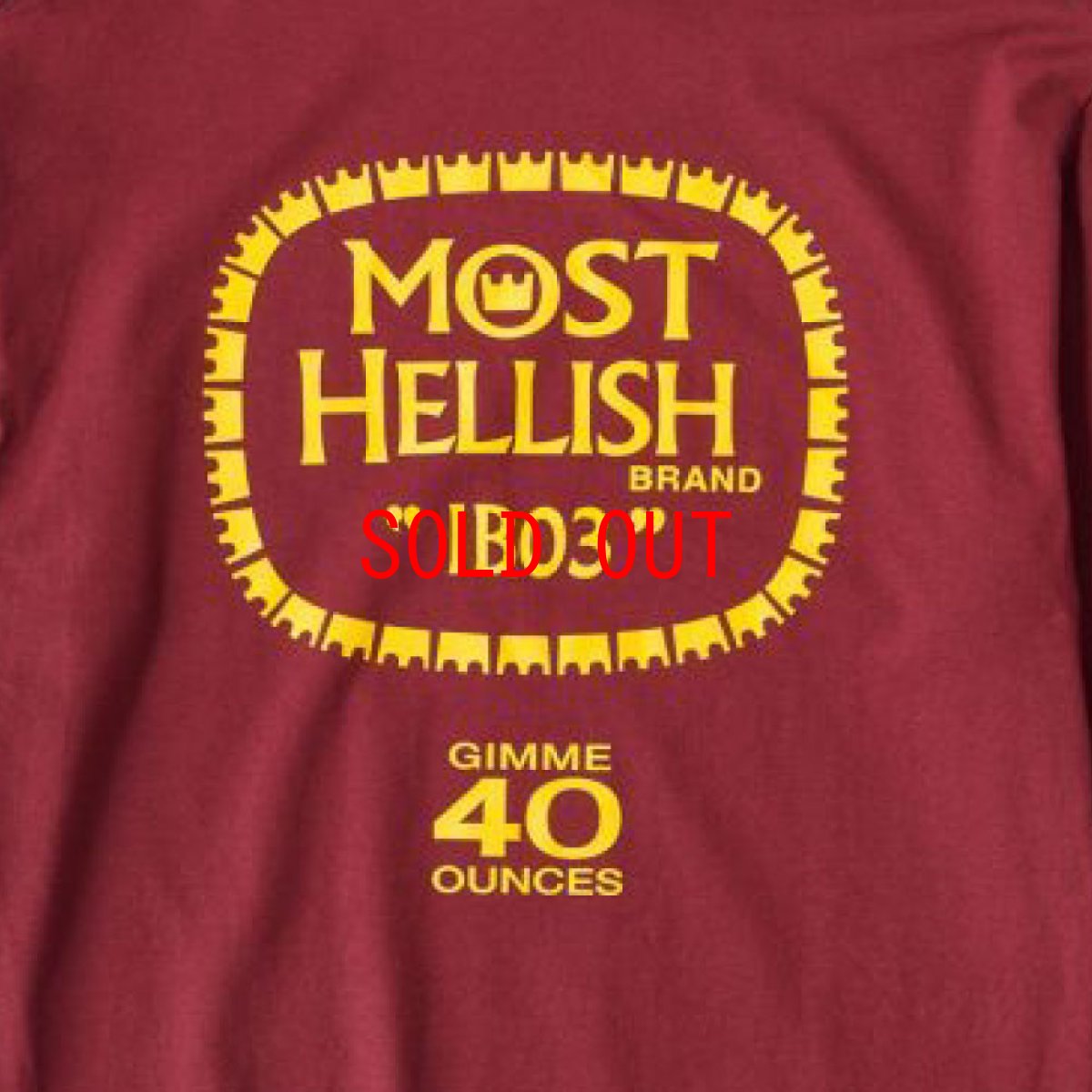 画像6: Drunker L/S Tee 長袖 Tシャツ Burgundy (6)