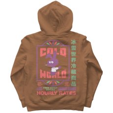 画像3: Frozen Goods Motel Bunny Sweat Hoodie モーテル バニー スウェット フーディー Saddle Brown (3)