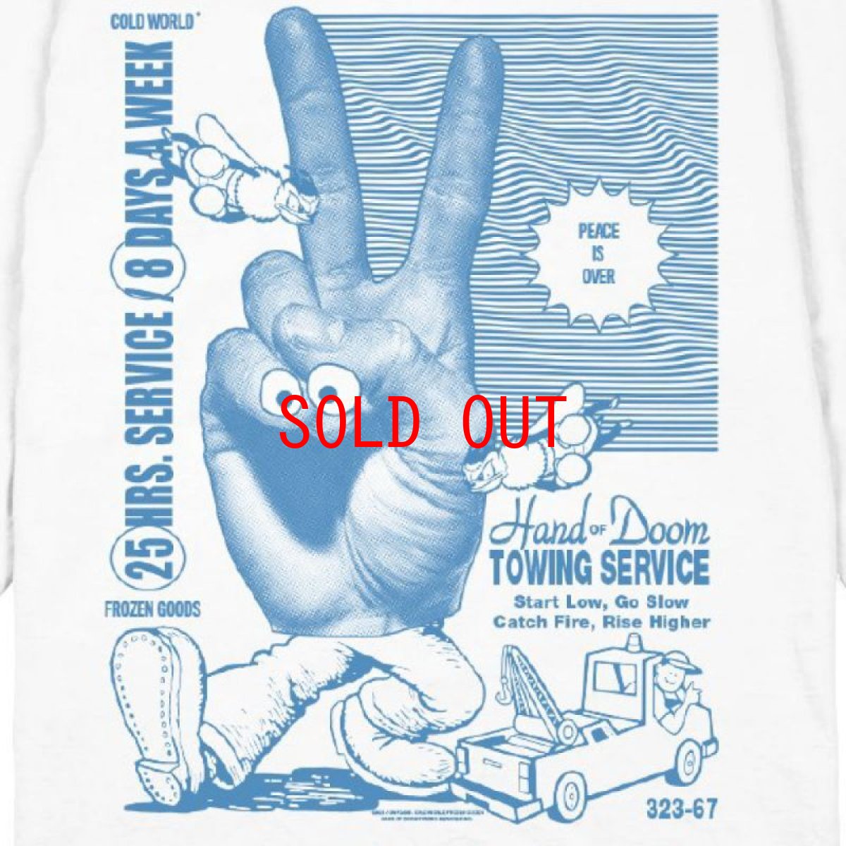 画像3: Frozen Goods Hand Of Doom L/S Tee 長袖 Tシャツ White (3)