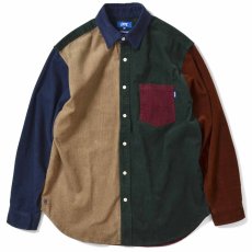 画像2: L Logo Big Silhouette Corduroy Shirt 長袖 コーデュロイ シャツ Multi (2)