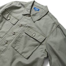 画像4: Military Code Flight Utility Shirt 長袖 ミリタリー フライト シャツ ジャケット Olive Green (4)