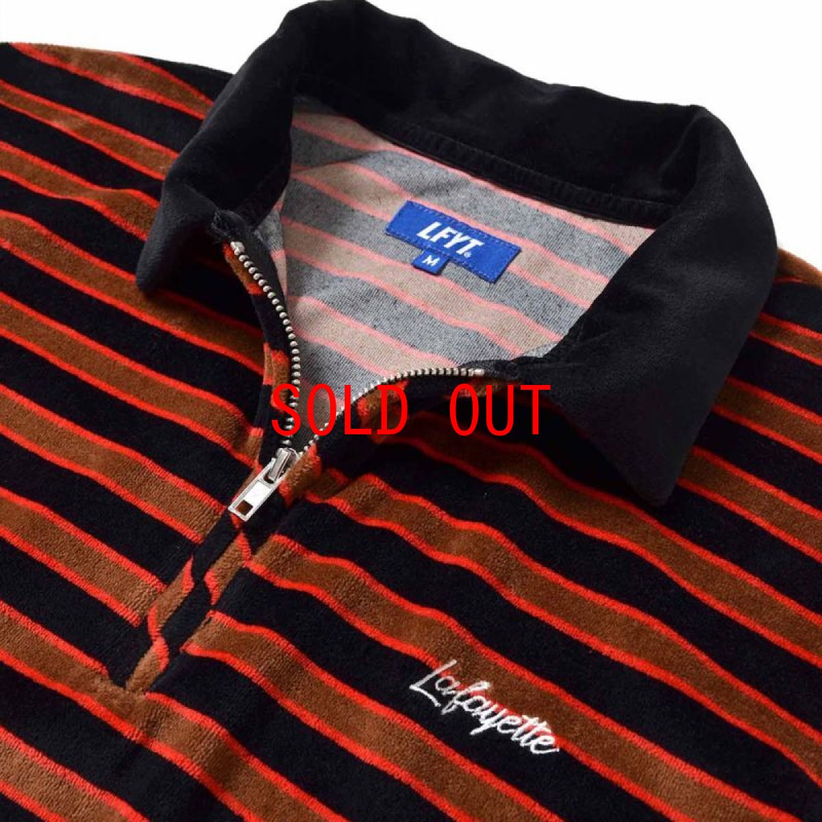 画像3: Half Zip Velour Shirt 長袖 ハーフ ジップ ベロア シャツ Brown (3)