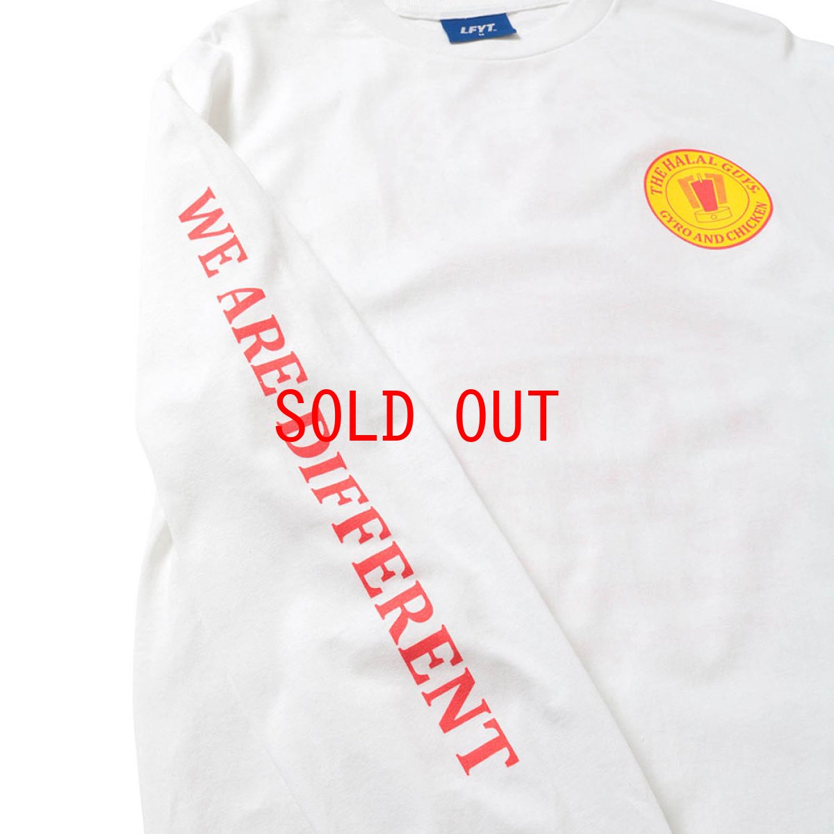 画像4: × The Halal Guy Hot Sauce L/S Tee ハラルガイズ 長袖 Tシャツ White (4)