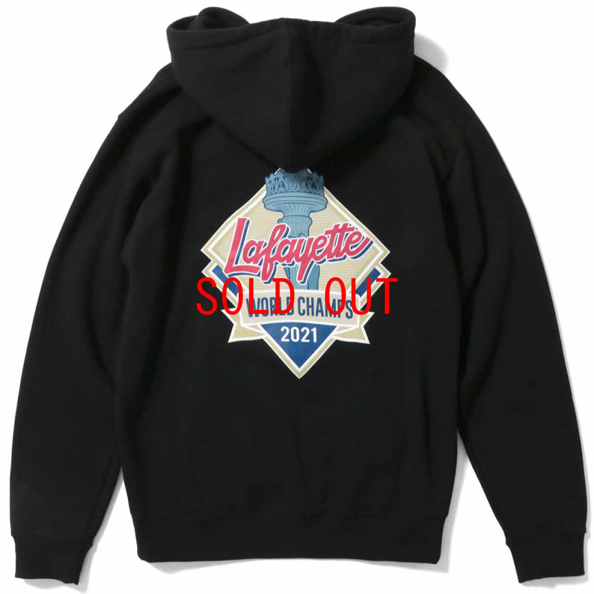 画像3: World Champs 2021 LF Logo Hooded Sweatshirt プルオーバー パーカー スウェット Black (3)