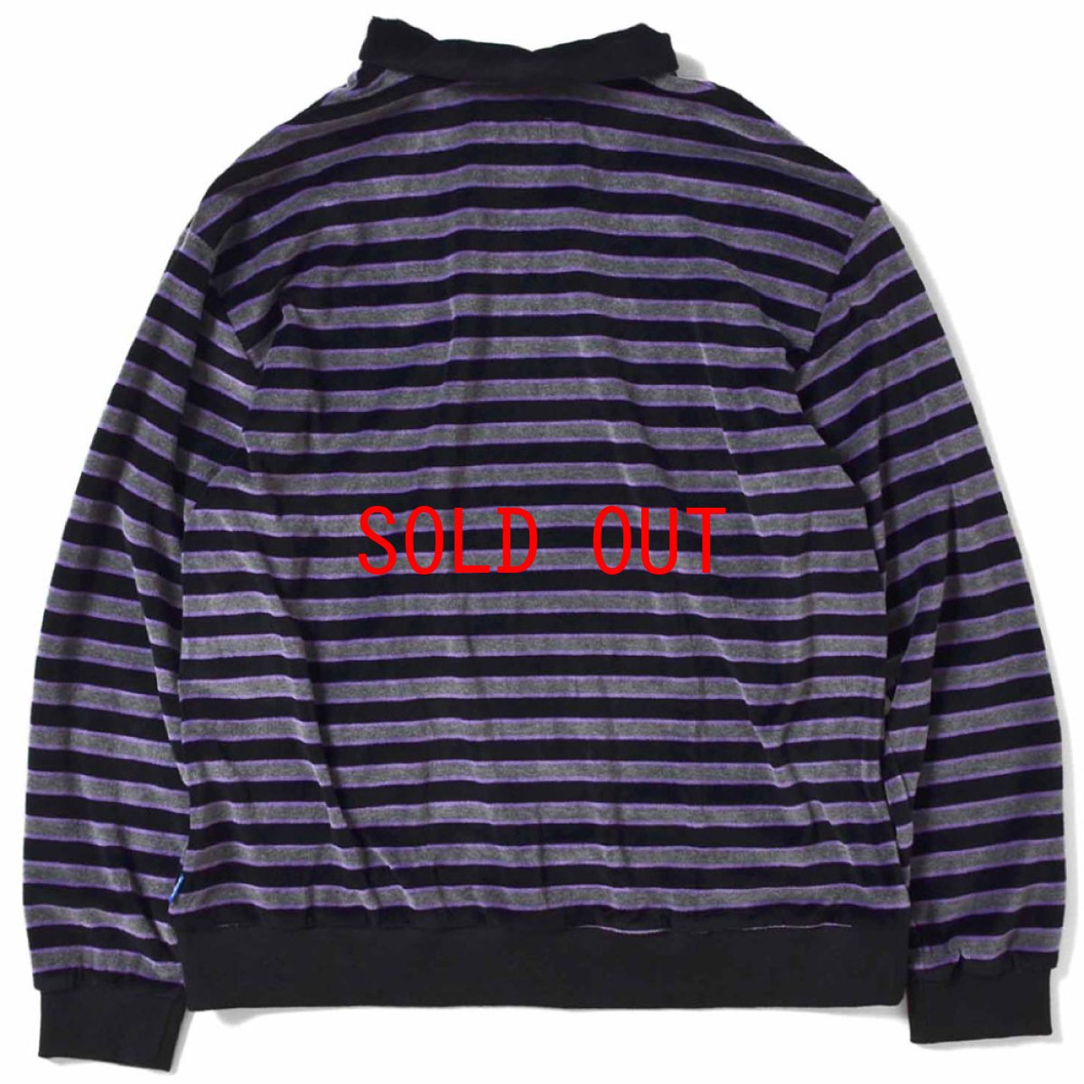 画像3: Half Zip Velour Shirt 長袖 ハーフ ジップ ベロア シャツ Purple (3)