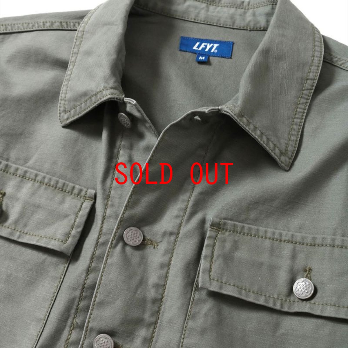 画像5: Military Code Flight Utility Shirt 長袖 ミリタリー フライト シャツ ジャケット Olive Green (5)