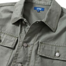 画像5: Military Code Flight Utility Shirt 長袖 ミリタリー フライト シャツ ジャケット Olive Green (5)