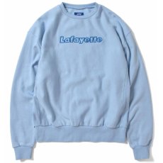 画像1: Outline Logo US Cotton Crewneck Sweatshirt アウトライン クルーネック スウェット Light Blue  (1)