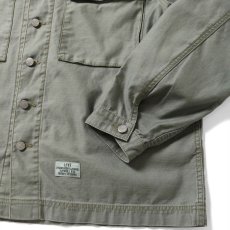 画像7: Military Code Flight Utility Shirt 長袖 ミリタリー フライト シャツ ジャケット Olive Green (7)