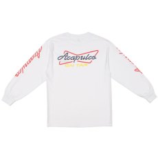 画像3: Buy Back Retro L/S Neon embroidery Tee ロングスリーブ ロンT 長袖 Tシャツ 刺繍 White (3)