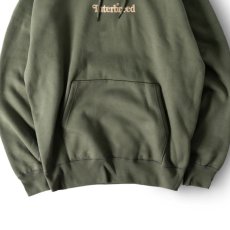 画像3: Archive Logo Heavy Weight Hoodie ロゴ スウェット フーディ パーカー ロゴ Olive Green (3)