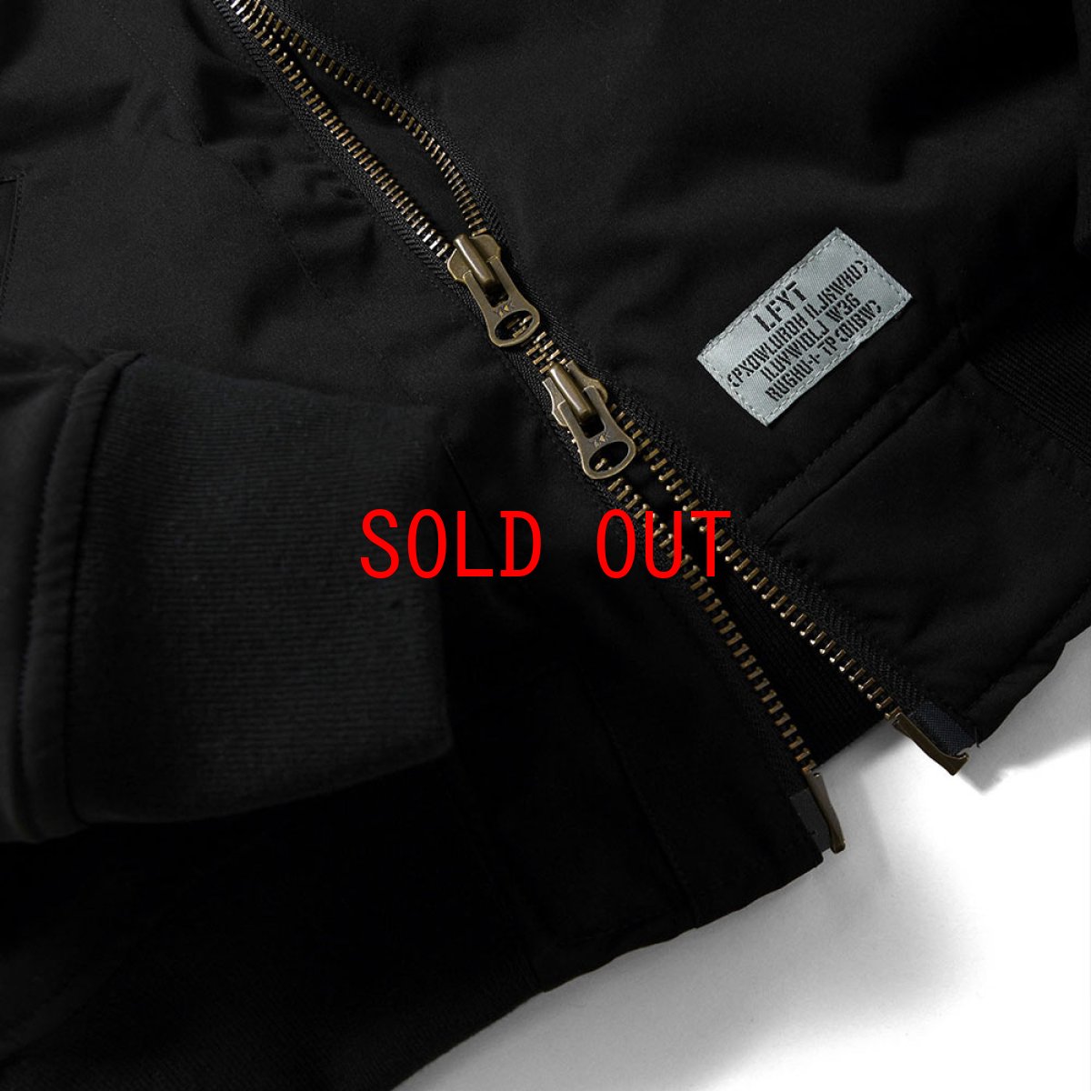 画像5: Military Code Flight Bomber Jacket ミリタリー フライト ボンバー ジャケット Black (5)