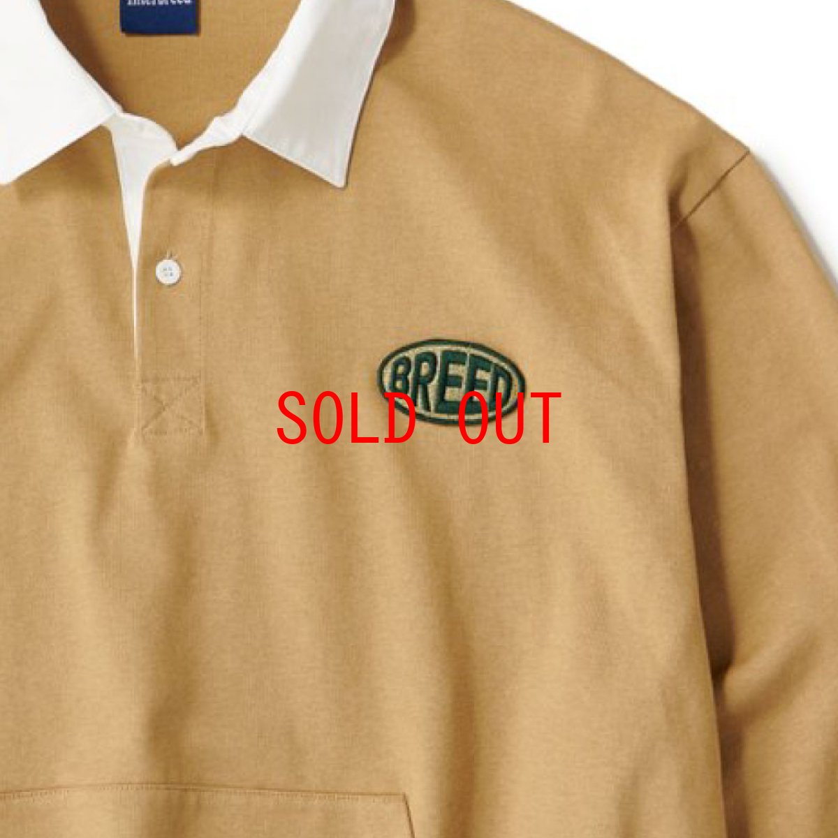 画像5: Shove It L/S Rugby Shirt 長袖 ラグビー シャツ カットソー ラガーシャツ ロゴ Tan Sand Beige (5)