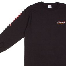 画像3: Buy Back Retro L/S Neon embroidery Tee ロングスリーブ ロンT 長袖 Tシャツ 刺繍 Black (3)