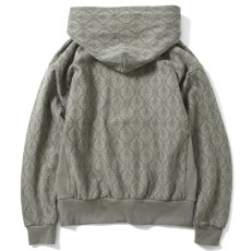 画像3: Damask Pattern Logo US Cotton Hooded Sweatshirt ダマスク ロゴ プルオーバー パーカー スウェット Gray (3)